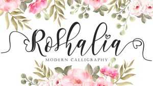 Roshalia Script Font › Fontesk