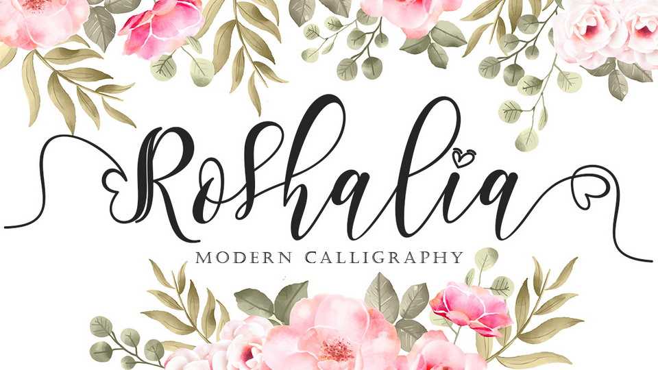 Roshalia Script Font › Fontesk
