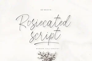 Rosiecated Script Font