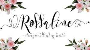 Rossaline Script Font › Fontesk
