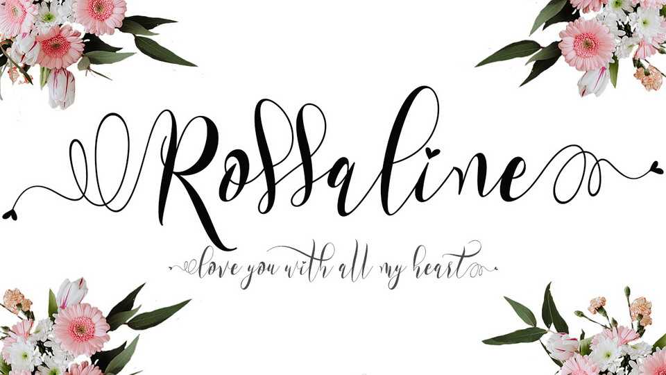 Rossaline Script Font › Fontesk