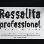 Rossalita Display Font