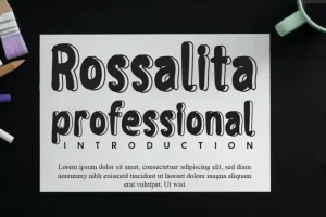 Rossalita Display Font