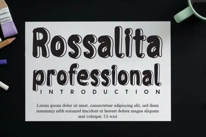 Rossalita Display Font