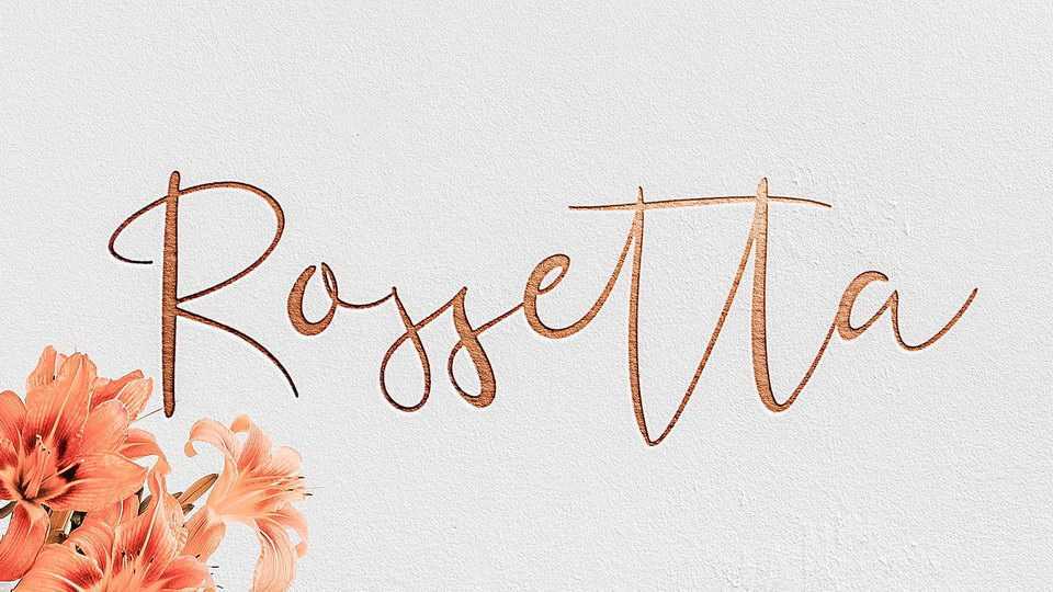 Rossetta Script Font › Fontesk