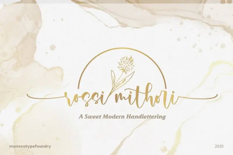 Rossi Mithori Calligraphy Font
