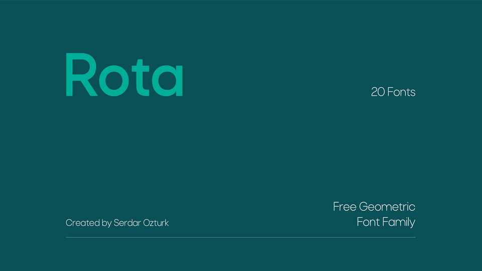 Rota Font Family › Fontesk