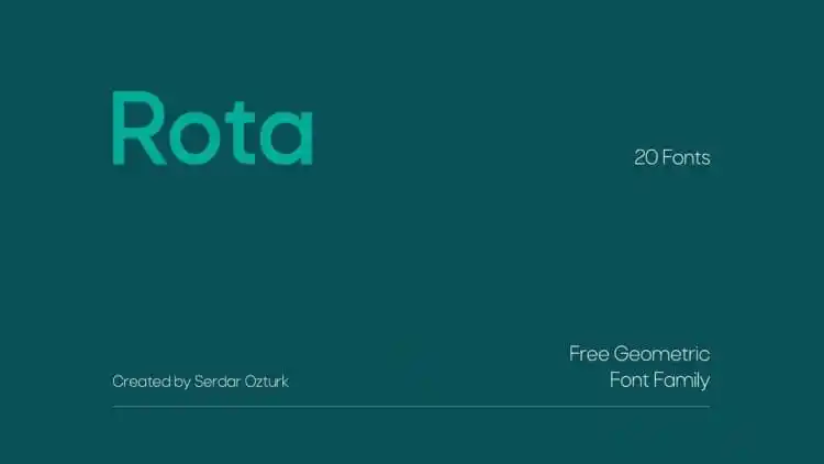 Rota Sans Serif Font Family