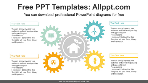 Rotating Gear PowerPoint Diagram