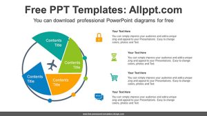 Rotation Fan Shape PowerPoint Diagram