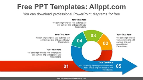 Rotation flow arrow PowerPoint Diagram