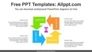Rotation Right Angle Arrow PowerPoint Diagram