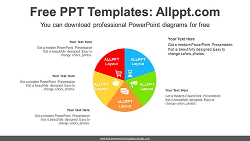 Rotation Sector Form PowerPoint Diagram Template