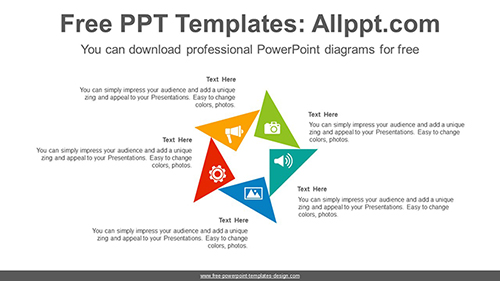 Rotation triangle PowerPoint Diagram Template