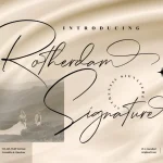 Rotherdam Signature Font