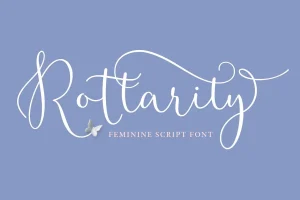 Rottarity Feminine Script Font