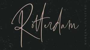 Rotterdam Script Font › Fontesk