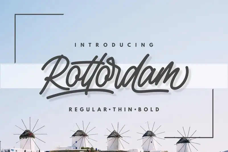Rottordam Script Font
