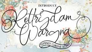 Rottrydam Wargna Script Font › Fontesk