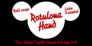 Rotulona Hand Font