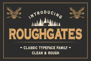 Roughgates Display Font