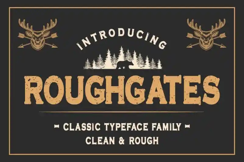Roughgates Display Font