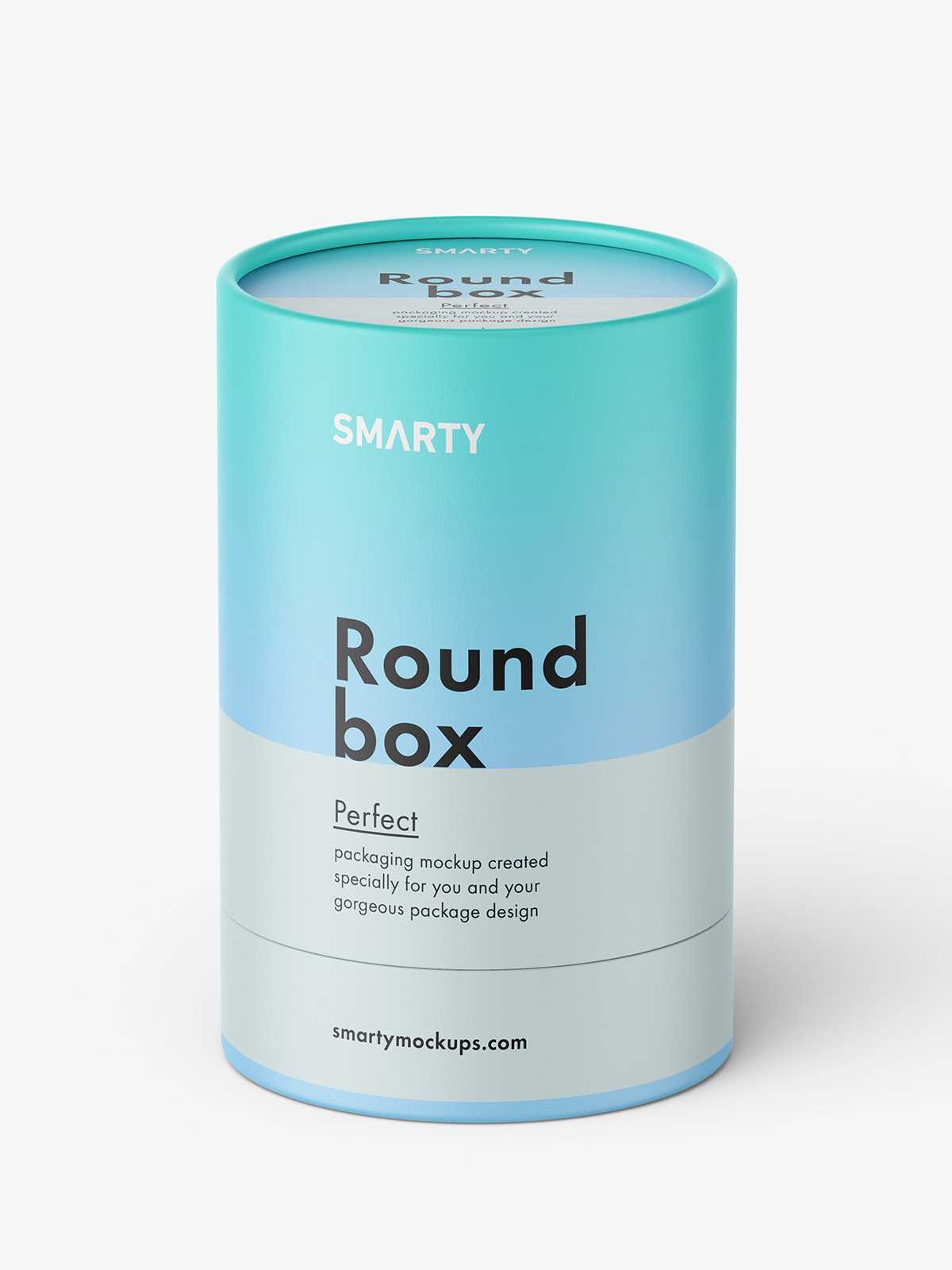 Round box mockup / paper / metallic / kraft paper