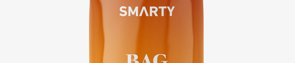 Round food bag mockup / glossy