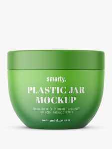 Round jar mockup