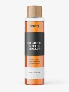 Round PET bottle mockup