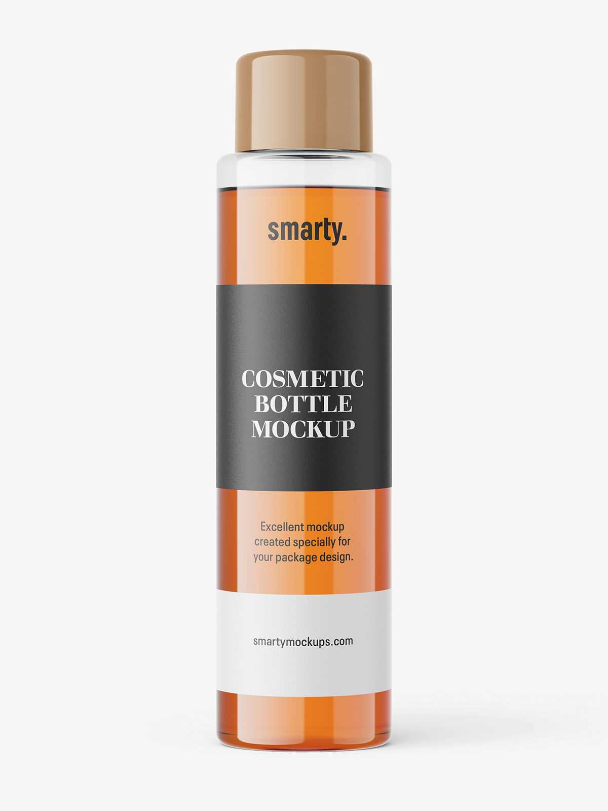 Round PET bottle mockup
