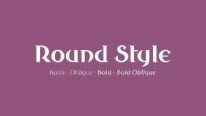 Round Style Font Family › Fontesk