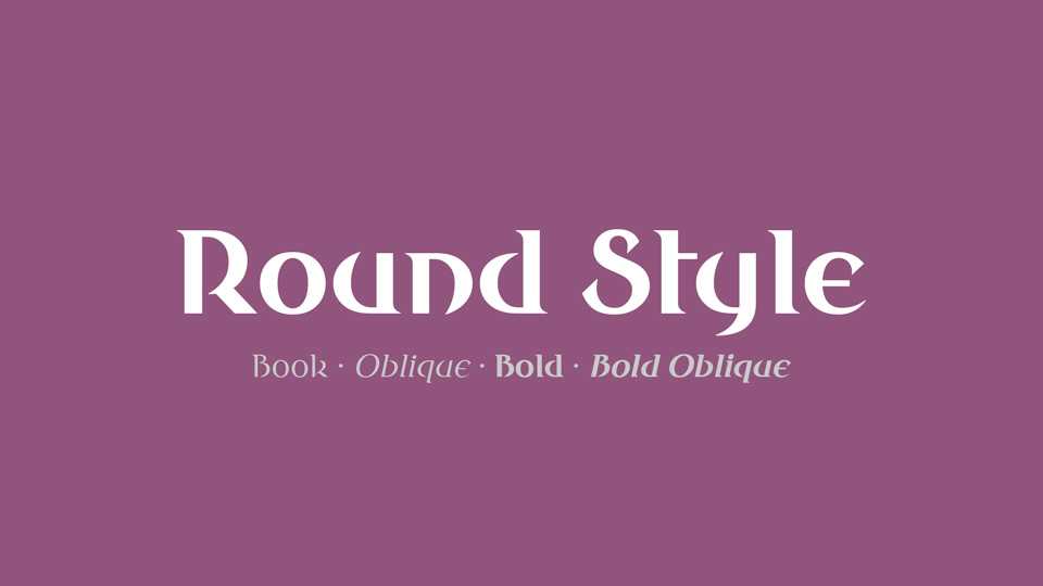 Round Style Font Family › Fontesk
