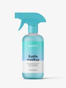 Rounded bottle with trigger spray / frosted