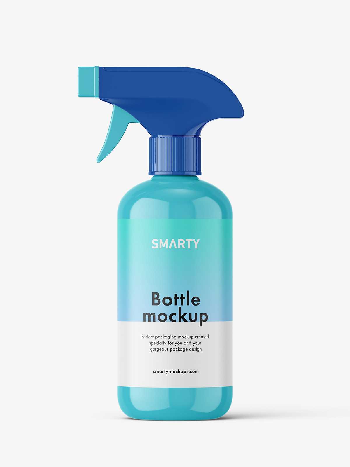 Rounded bottle with trigger spray / glossy