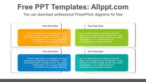 Rounded corner rectangle PowerPoint Diagram Template