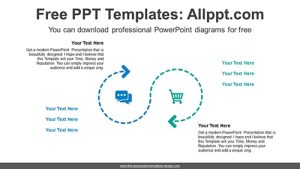 Rounded Line Arrow PowerPoint Diagram