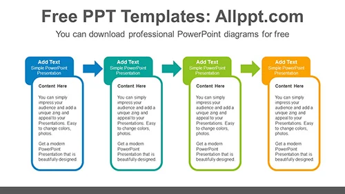 Rounded rectangle banner PowerPoint Diagram Template