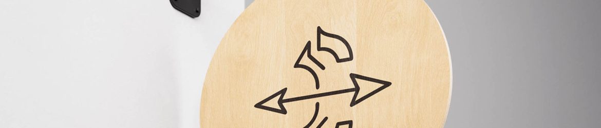 Rounded wooden sign mockup - Instant Download