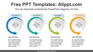 Roundly Rotating Arrow PowerPoint Diagram