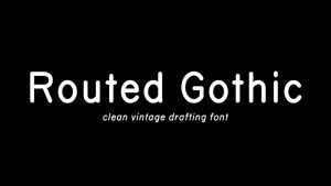 Routed Gothic Typeface › Fontesk