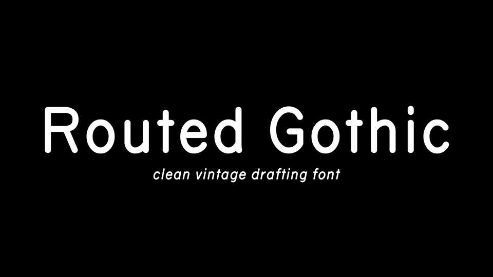 Routed Gothic Typeface › Fontesk