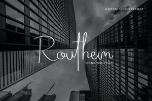 Routhem Handwritten Font