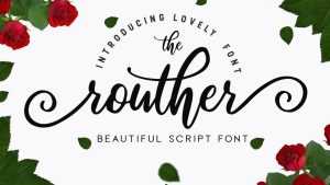 Routher Script Font › Fontesk