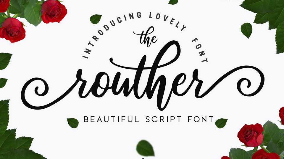 Routher Script Font › Fontesk