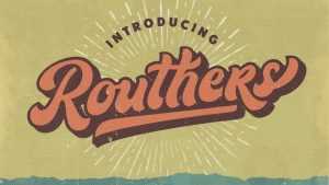 Routhers Retro Font › Fontesk