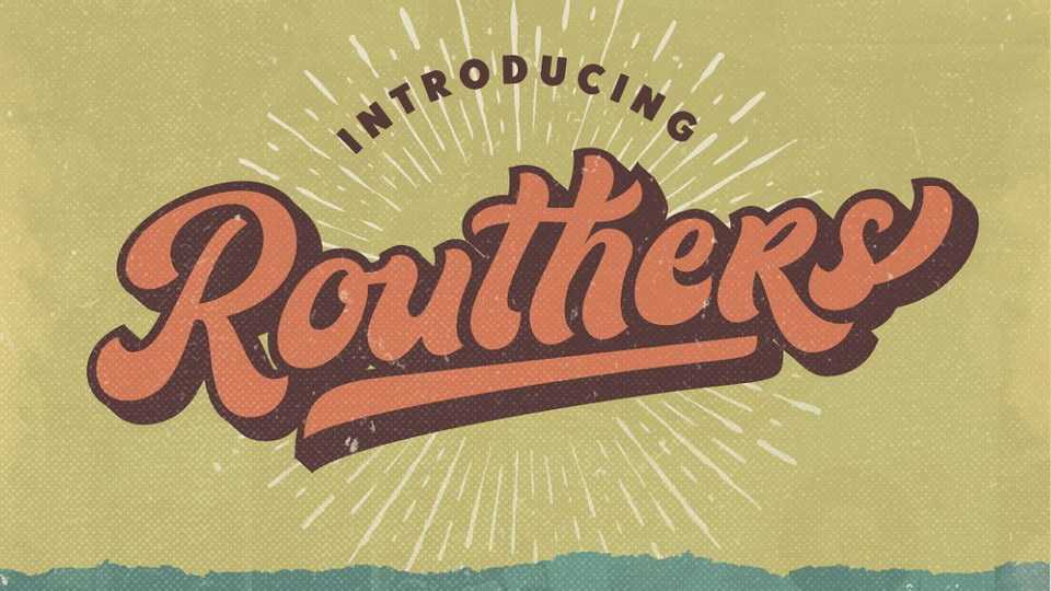 Routhers Retro Font › Fontesk