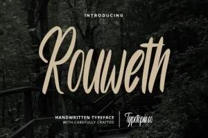 Rouweth Script Typeface