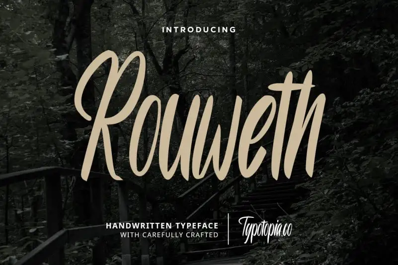 Rouweth Script Typeface