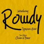 Rowdy Typeface